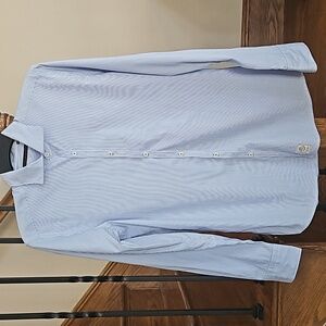 Massimo Rebecchi Blue and White Stripes  Dress Shirt